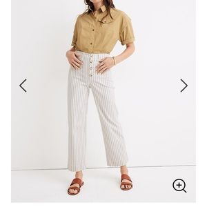 Madewell Slim Emmett Wide-Leg Crop Pants